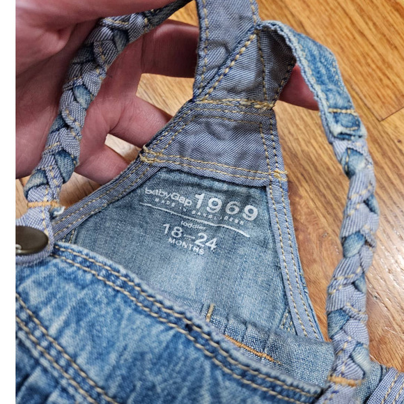 BABY GAP 1969 Denim Jean Dress Size 18-24 Months - Picture 3 of 3